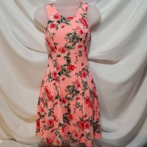 GUC Pink Floral Spring Dress Tank Top S/C